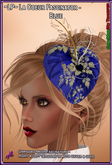 ~LP~ La Coeur Fascinator Hat (BOXED) Blue