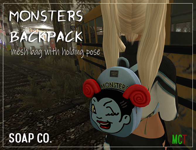 [soap] Monsters Backpack BONUS LUNCHBOX!