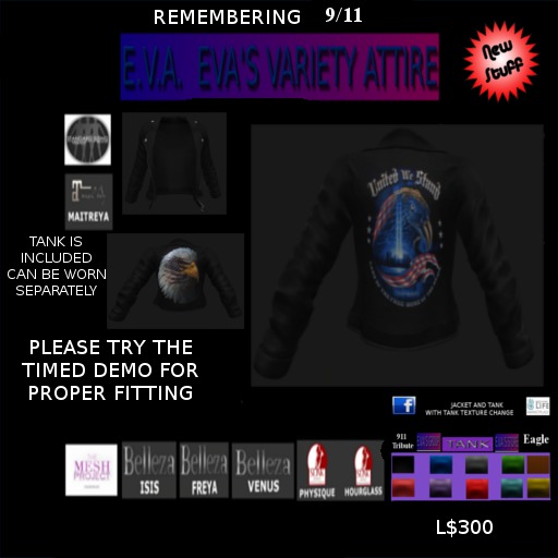 9/11 JACKET (LADIES DEMO BOX)