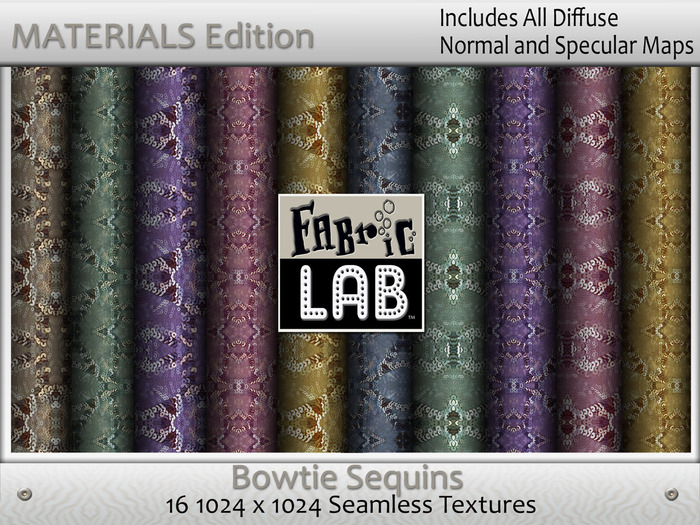 Fabric Lab ME Bowtie Sequins Texture Collection