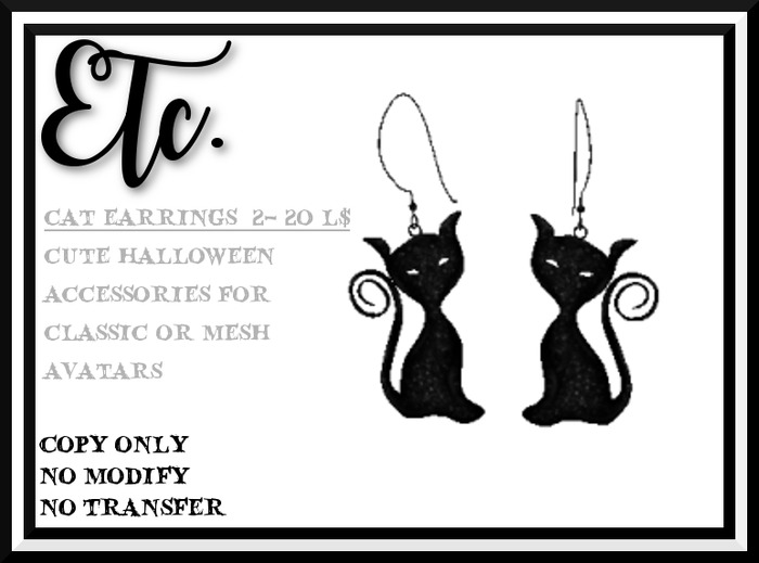 Etc. Cat Earrings 2