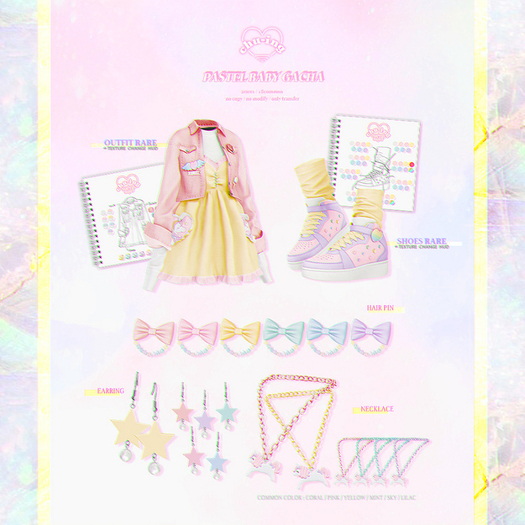 CHU-ING. Pastel Baby. Outfit RARE