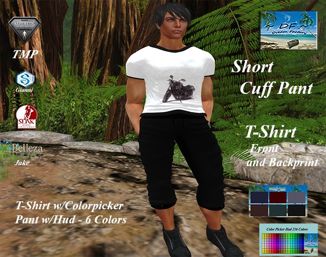~DF~Mens Short Cuff Pant w/Hud