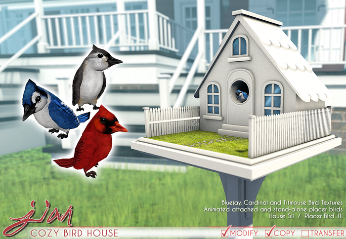 JIAN Cozy Bird House (Wear to unpack!)