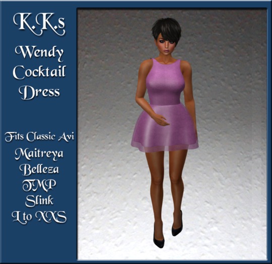 Wendy Cocktail Dress - Fushia
