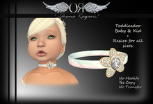 *.:OR:.* Flower Necklace-Pink & Aqua