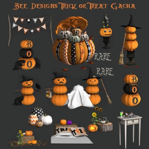 .:Bee designs:. Trick or Treat- Pumpkin Family RARE