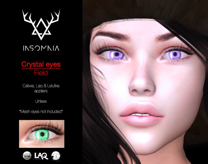 Second Life Marketplace INSOMNIA Crystal eyes Field