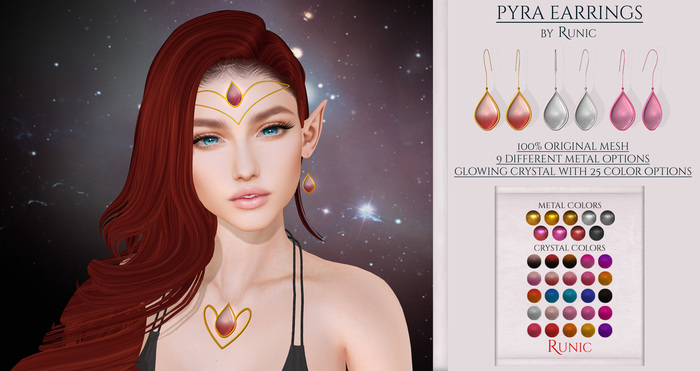 .: Runic :. Pyra Earrings