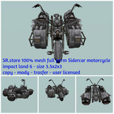 SR.store 100% mesh full perm Sidercar motorcycle