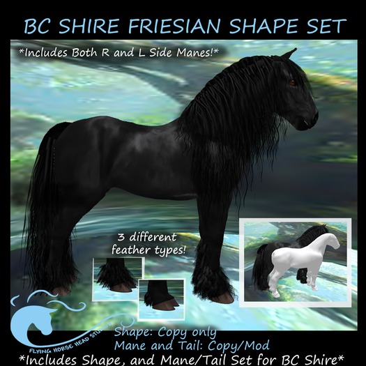 ~FHHS~  BC Shire Friesian Shape set.
