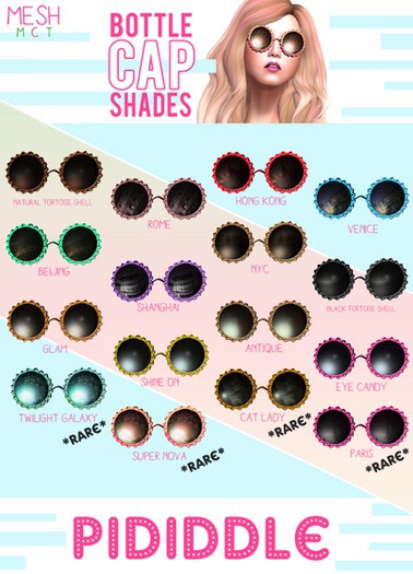 PIDIDDLE - Bottle Cap Shades - Beijing