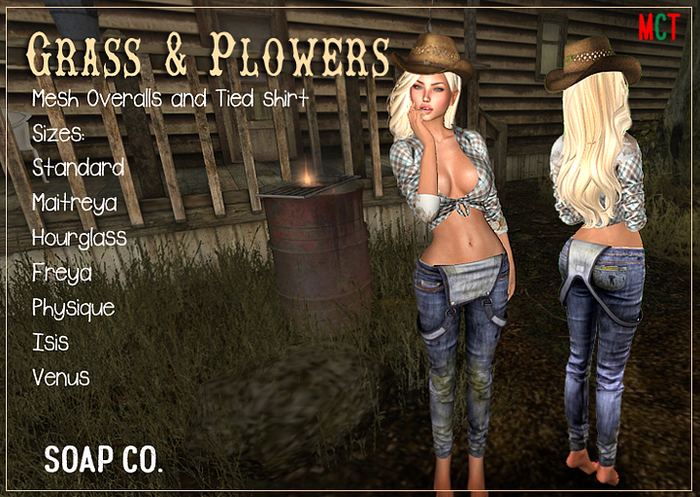 DEMO[soap] Grass & Plowers Set