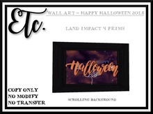 Etc. Wall Art - Happy Halloween