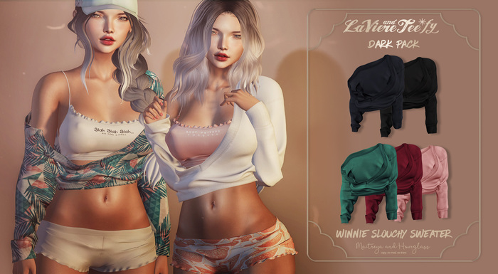 Tee*fy Winnie Slouchy Sweater  -  Dark Pack