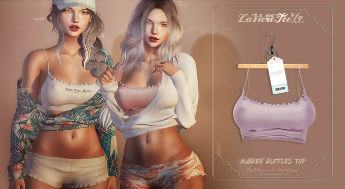 Tee*fy Aubree  Ruffles Top - Lavender