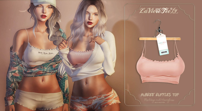 Tee*fy Aubree  Ruffles Top - Peach