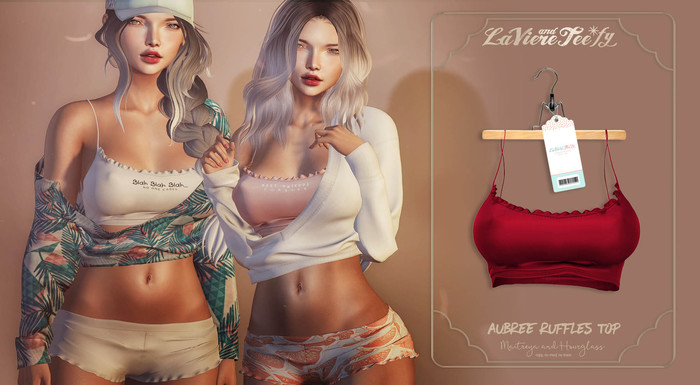 Tee*fy Aubree  Ruffles Top - Scarlet