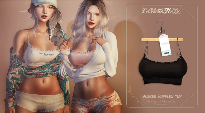 Tee*fy Aubree  Ruffles Top - Chocolate