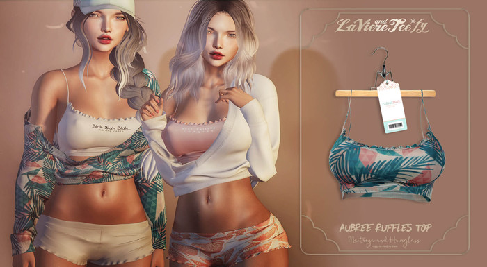 Tee*fy Aubree  Ruffles Top - palms