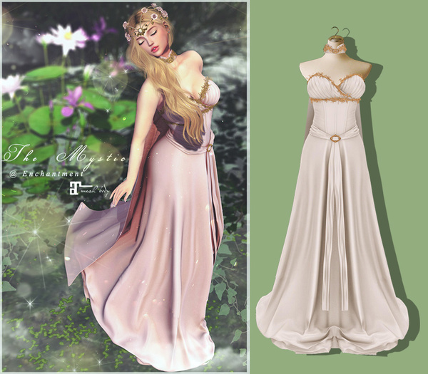 *The Mystic* WoodFairy Long Dress (Milk) - Maitreya