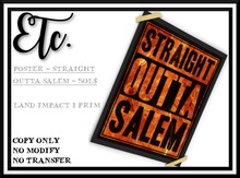 Etc. Poster - Straight Outta Salem