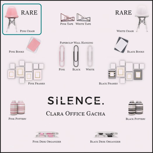 Silence. - Clara Desk Chair - Pink - RARE