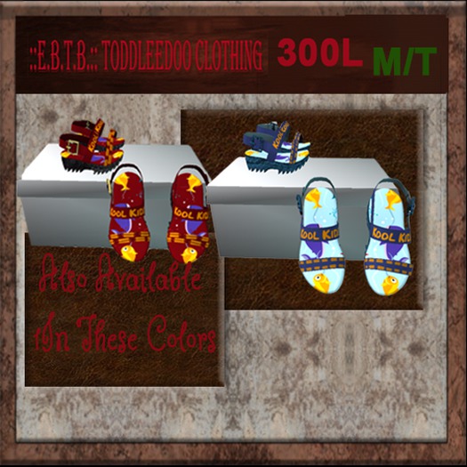 ::E.B.T.B.:: TD GIRL - Kool Kids Blue Beach Sandals "Lee"