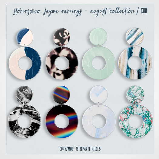 Stories&Co. Jayme Earrings - August Collection / C88