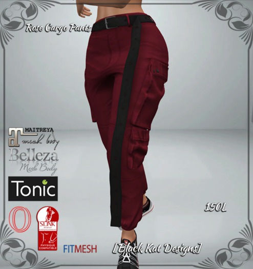 [BKD] -Rose Cargo Pants (Boxed)
