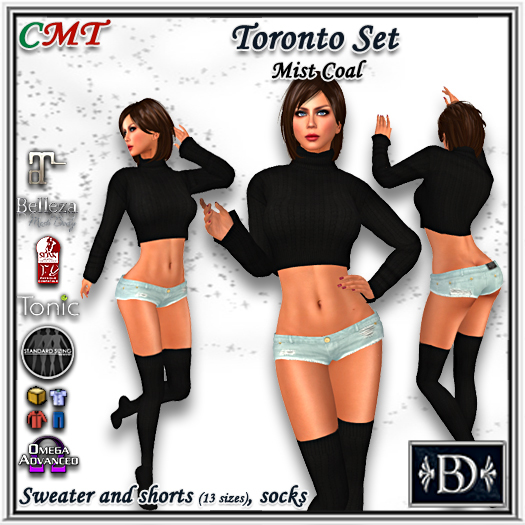 < BD > Toronto Set Mist Coal