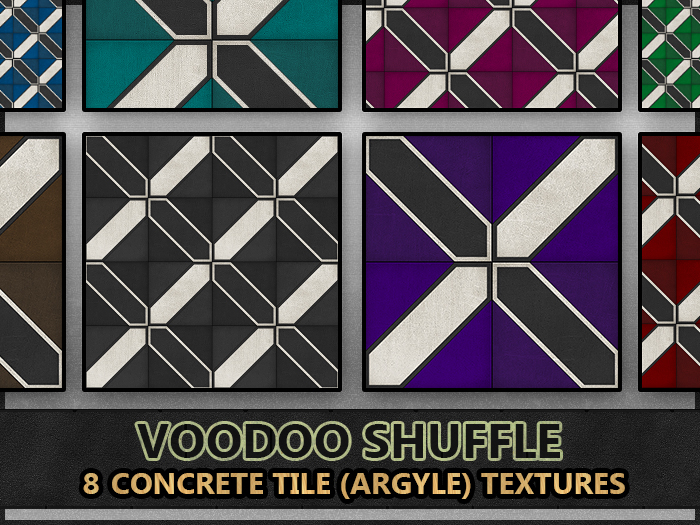 [VS] 8 Concrete Tile Textures - Argyle