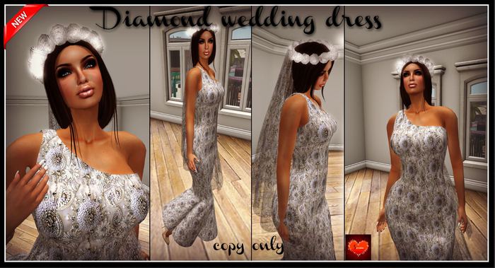 Diamond wedding dress
