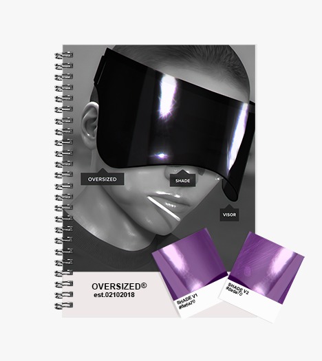 OVRSZ - "Shade" Visor Purple