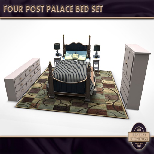 Four Post Palace Bed Set - PG Version