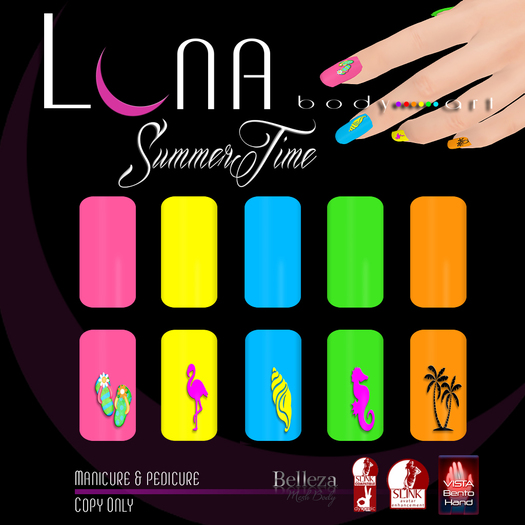 .::LUNA::. Body Art - Summer Time  - Nails