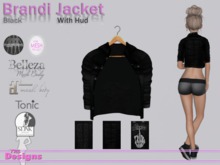 Brandi Jacket With Hud Black