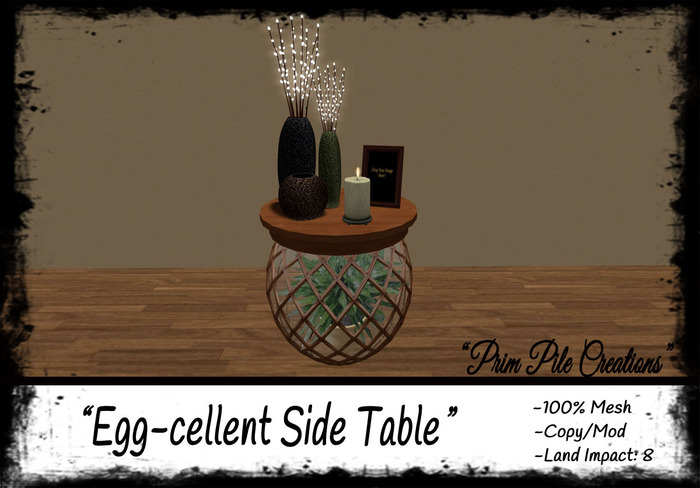 ~PPC~ Egg-cellent Side Table BOXED