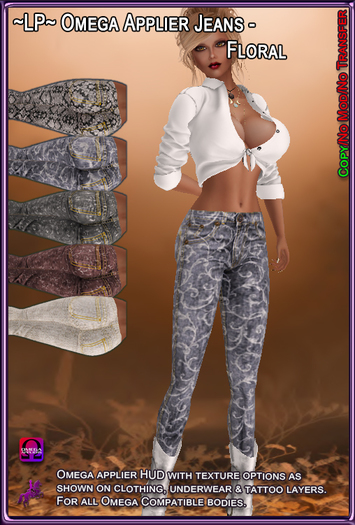 ~LP~ Floral Jeans Omega Applier [BOXED]