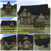 SR.store 100% mesh full perm Medieval house with decorations