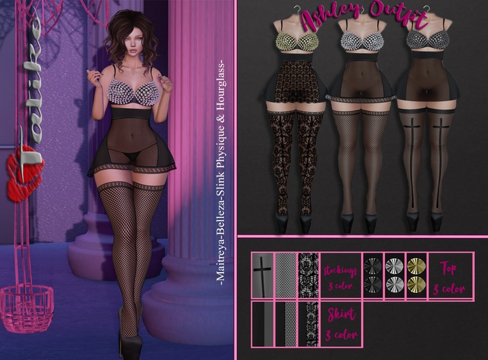 Tatiko - Ashley Outfit 3 color HUD