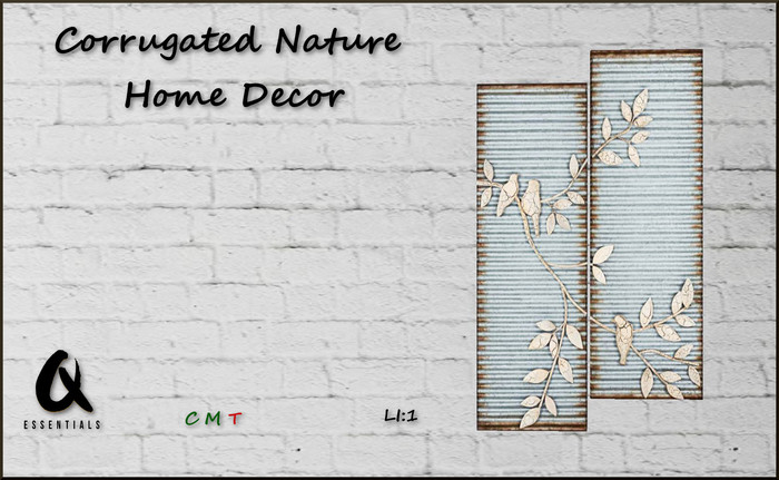 {Q-Essentials} Corrugated Nature Wall Decor