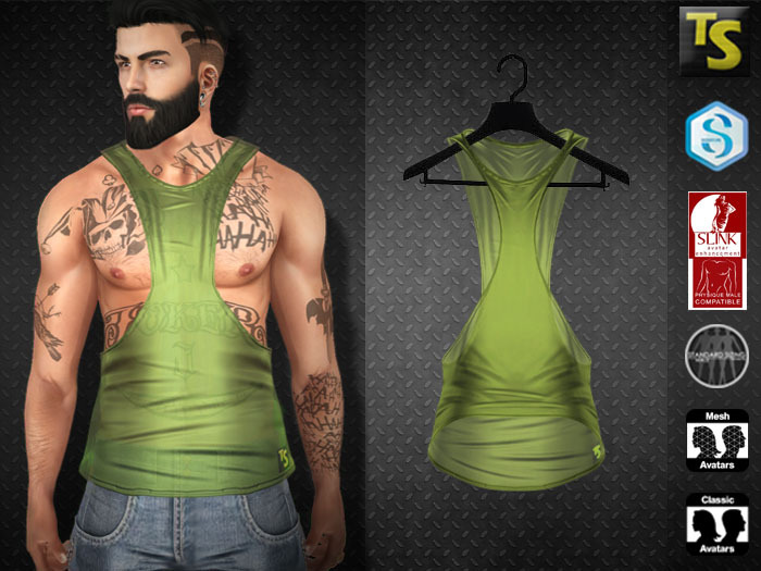 TS- Tank Tube Men Green (Box)