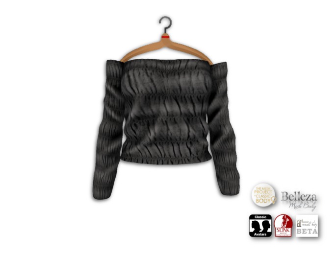  {amiable}Mesh Shirring Top09