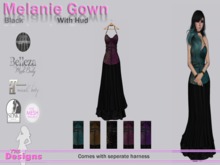 Melanie Gown With Hud Black