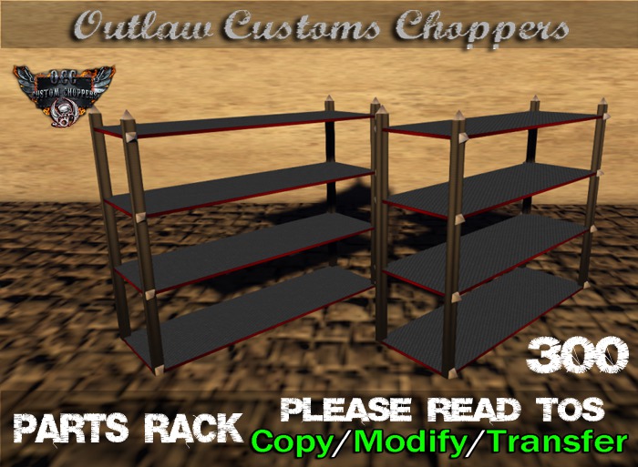 Route 84 Customs - Mesh Bike Parts Rack Builders Kit