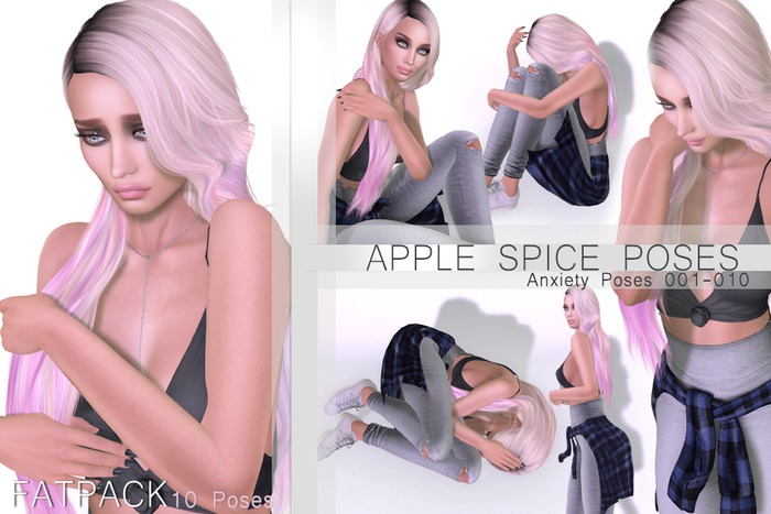 Apple Spice - Anxiety Poses 001-010 Fatpack