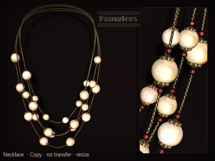 KUNGLERS - Ruth necklace - Pearl