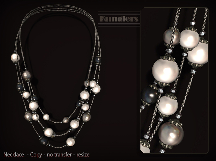 KUNGLERS - Ruth necklace - Onyx