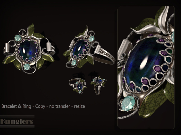 KUNGLERS - Ria set - Sapphire